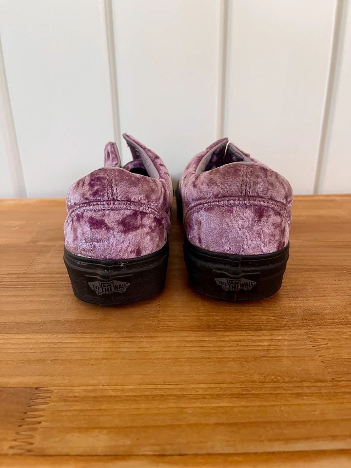 Vans Old Skool Sea Fog Purple Velvet Skate Shoes Size Men 6.5/Women 8 - Image 3 of 4