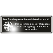 Das Bundesgesundheitsministerium warnt Aufkleber Sticker Auto Motorrad US-CARS 