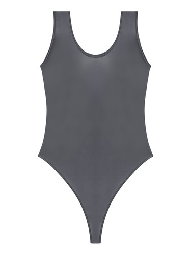 Men's Glossy Deep U Neck Leotard Bodysuit Wrestling Singlet Activewear Leotard - Picture 36 of 110