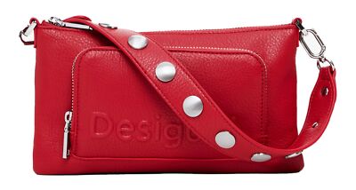 Desigual Half Logo Monica Crossbody Bag Umhängetasche Carmine