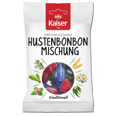 (17,90 /1kg) Kaiser Husten-Bonbon Mischung, Halsbonbons, 100g Beutel