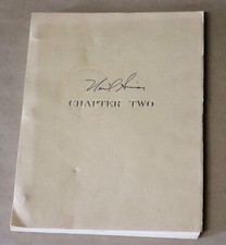 Signed Chapter Two Screenplay Movie Third Draft Presentation Script Neil Simon