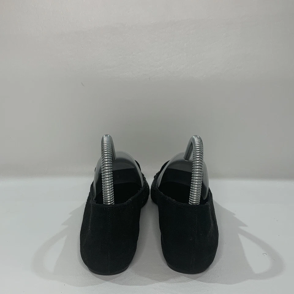 Rock Republic Shoes Womens Size US 6 Black Suede Rhinestone Ballet Slip On Flat - Image 3 of 4
