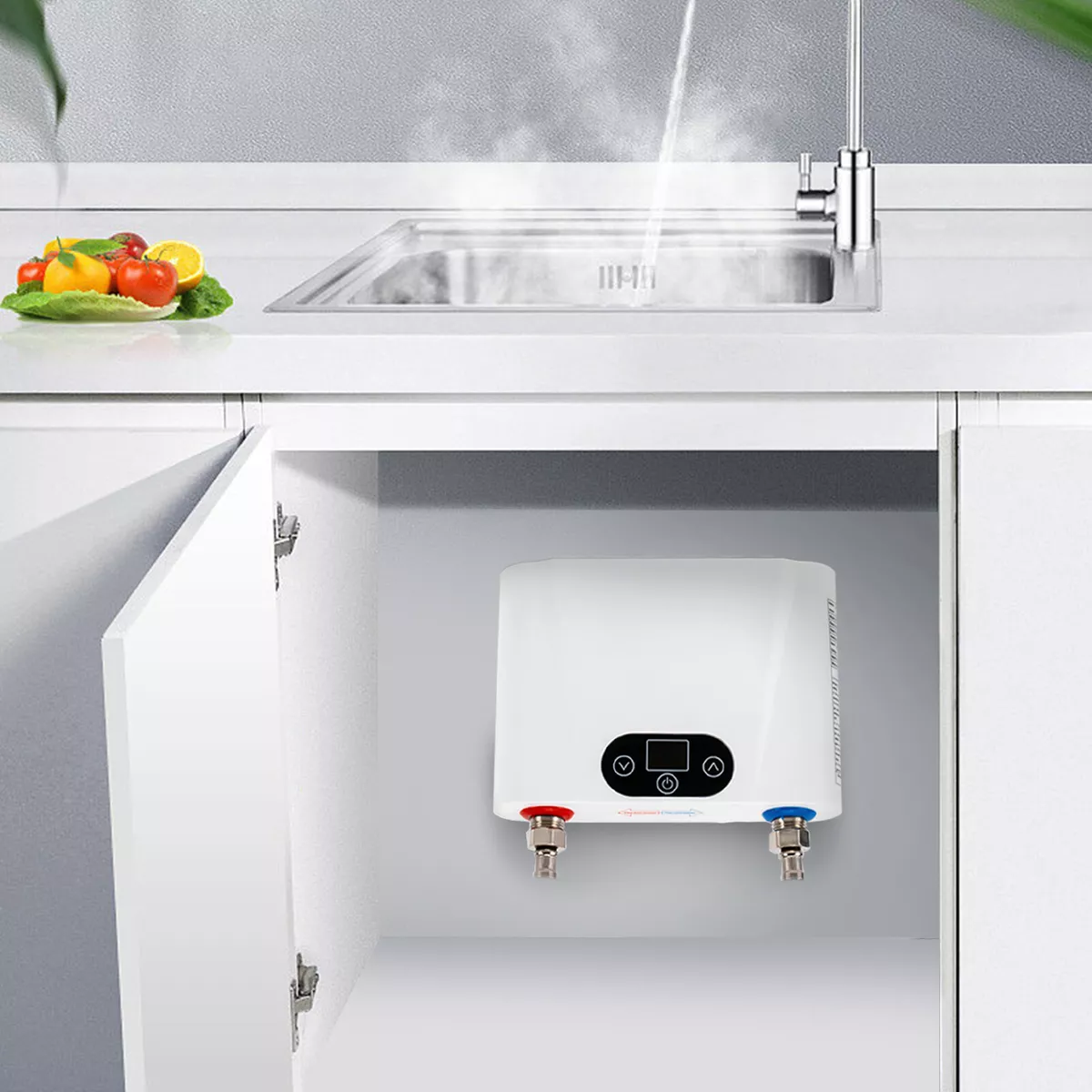 Electric Tankless Water Boiler Kitchen Under Sink Instant Hot