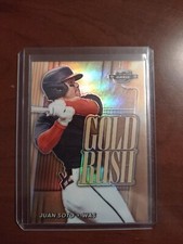 2021 Panini Contenders Optic Prizm Juan Soto Gold Rush #GR10 Nationals