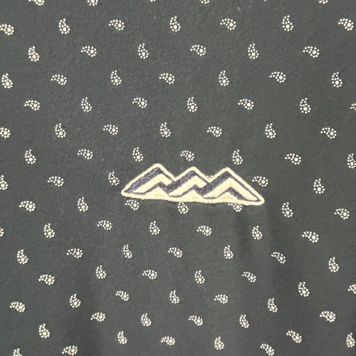 Footjoy Men's Large Athletic Fit Blue Paisley Golf Polo Shirt Desert Moutain - Picture 3 of 7