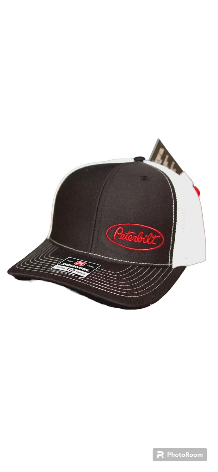 Peterbilt Trucks Richardson 112 Black/White Trucker Cap Hat