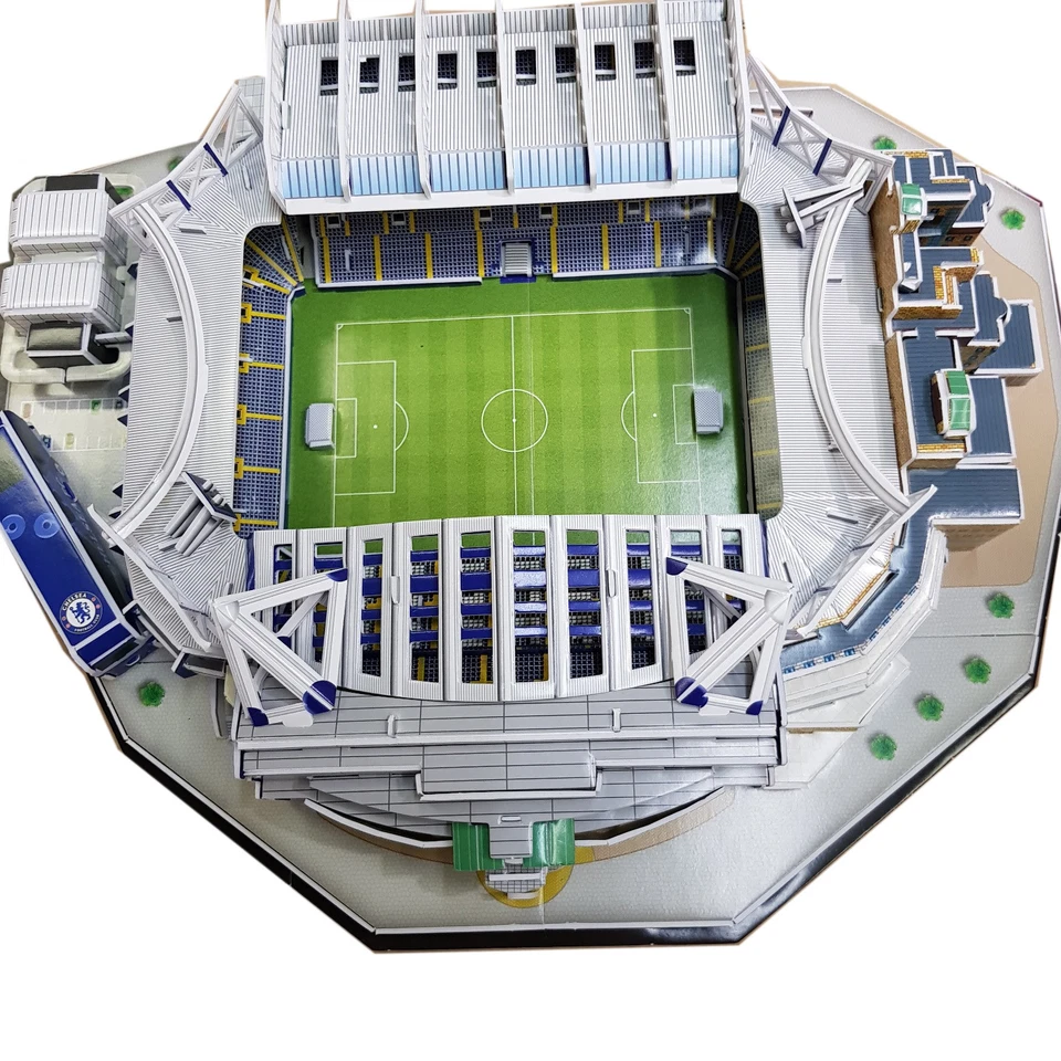 3D Chelsea FC Replica Stamford Bridge Football Stadium Puzzle - 171 Pieces Gift - Image 2 of 2