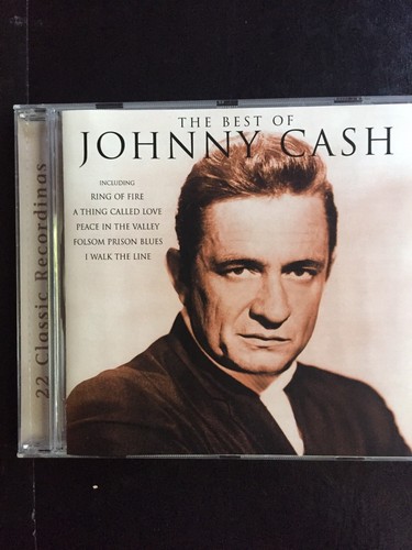 Johnny Cash THE BEST OF Used 22 Track Greatest Hits Cd Country Rock 50s 60s 70s