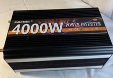 Jarxioke Black 4000 Watt 12V Wireless Remote Control Power Inverter New In Box