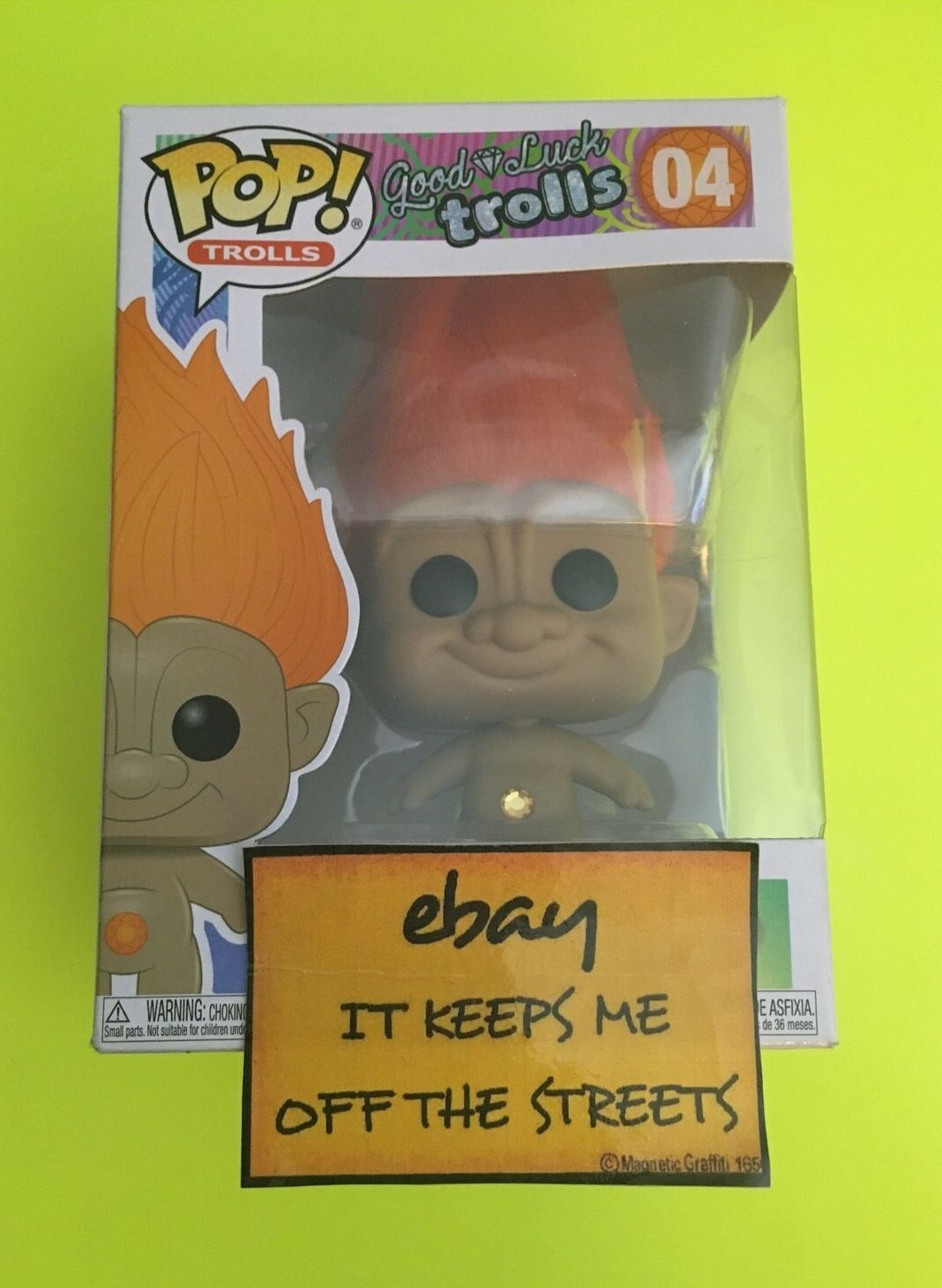 Funko Pop! Trolls # 04 Orange Troll Good Luck Trolls Collectible Figurine