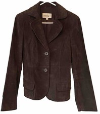 Cherokee Genuine Leather Jacket/coat Womens Small Brown Authentic Original