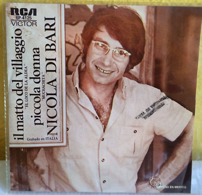 NICOLA DI BARI -IL MATTO DEL VILLAGGIO- PROMO 1974 MEXICAN 7'' SINGLE PS, LATIN P