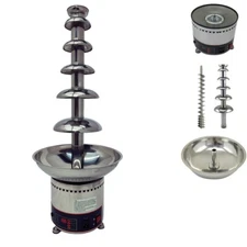 Chocolate Fountain Fondue 6 Tiers Waterfall Melting Machine Electric Stainless
