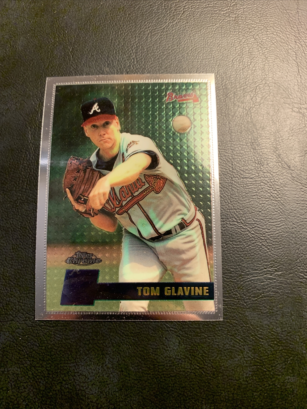 Cb51b 1996  Topps Chrome #105 Tom Glavine Atlanta braves￼