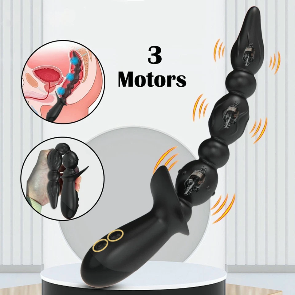 Male Prostate Massager Dildo Anal Butt Plug Anus Vibrator Sex Toys For Men Women - Image 3 of 4