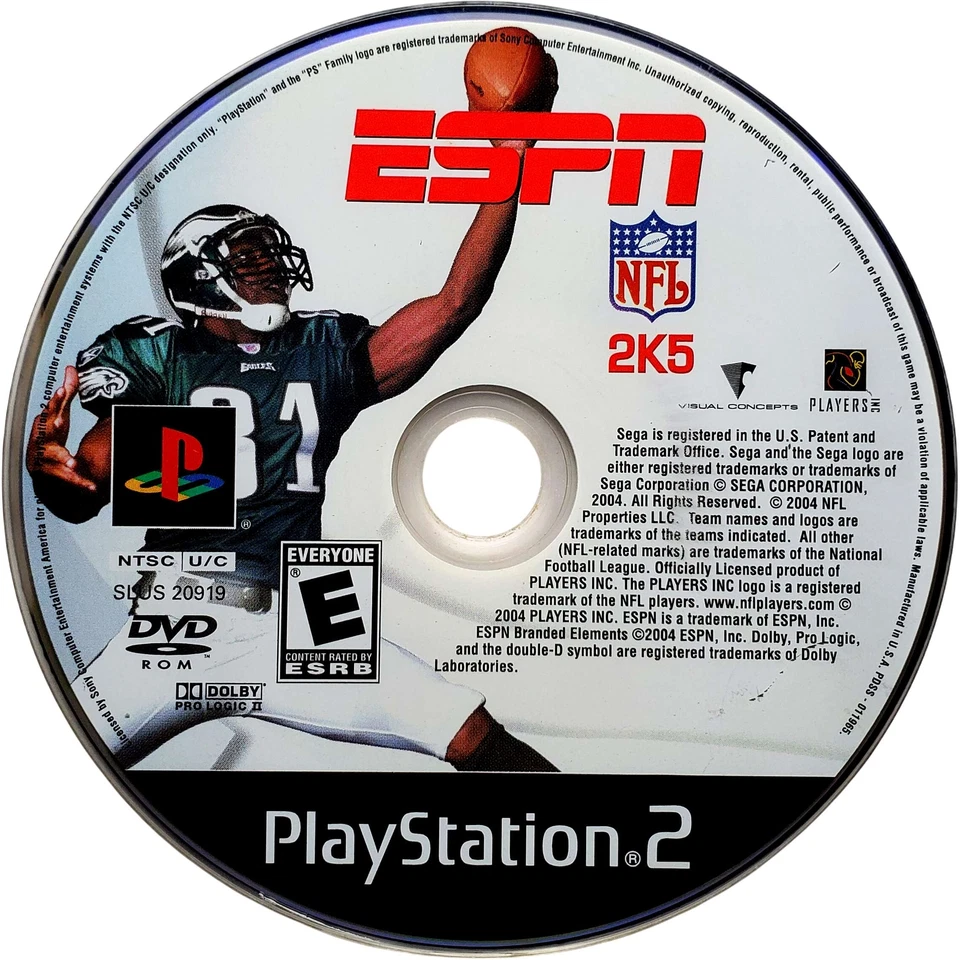 ESPN NFL 2K5 - Sony Playstation 2 PS2 Pristine Tested Authentic 1Y Guarantee - Image 3 of 4