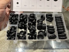 Rubber Grommet Assortment Firewall Solid Closed Hole Plug For Wire Electrical Ap