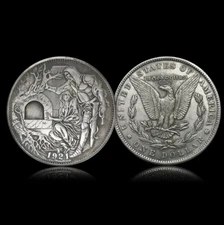 1921 Holy Grail Wandering Coin Knight Templar One Dollar Hobo Nickel