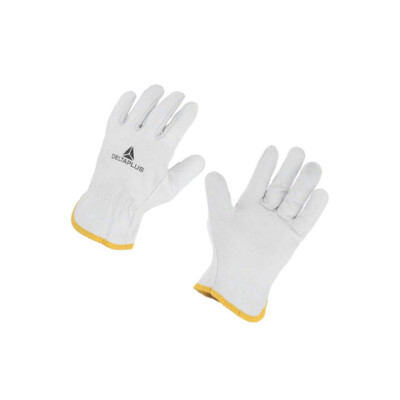 FBN4907 Protective Gloves Size: 7 Natural Leather FBN49 DELTA PLUS