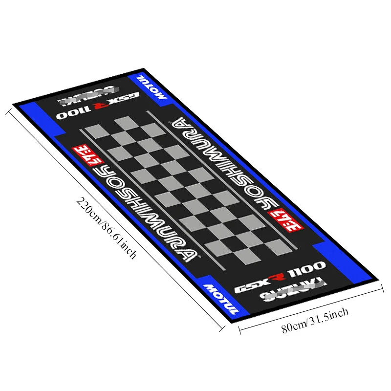 Alfombra de garaje para motocicleta Suzuki GSXR1000R 1100 31"" X 87"" Foto 2 de 4