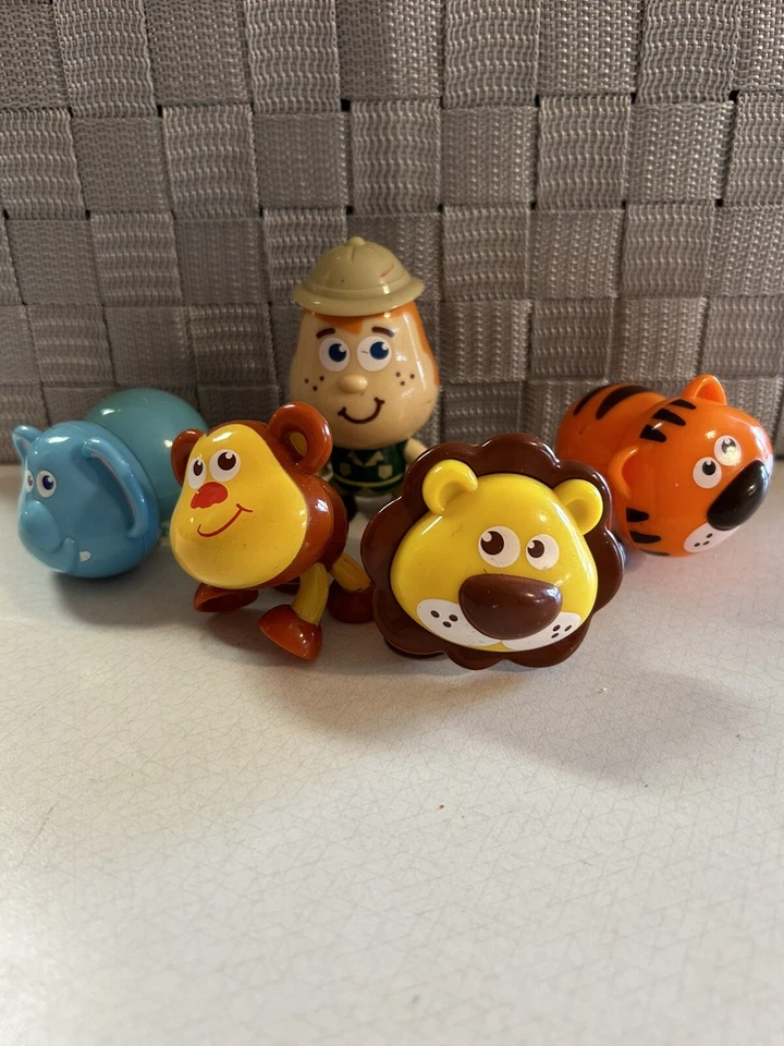 Toy/Cake Toppers Set Of 5 Figures With Clicking Heads 2.5 -3” EUC - Playtime Fun - Image 3 of 4