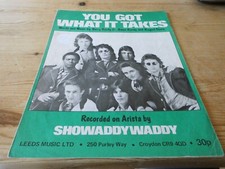 Showaddywaddy,"You Got What It Takes",1977 UK Sheet-Music.
