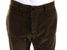 Maison Margiela Mens Garment Dyed Regular Fit Chino Pants - Cork Size 52