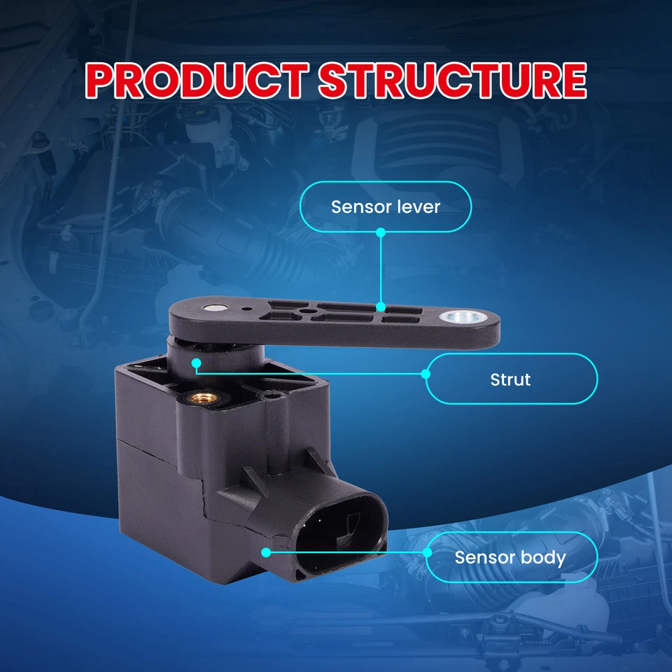 Sensor de nivel de altura de conducción delantero o trasero para Mercedes-Benz C230 C320 CL550 S350 Foto 4 de 4