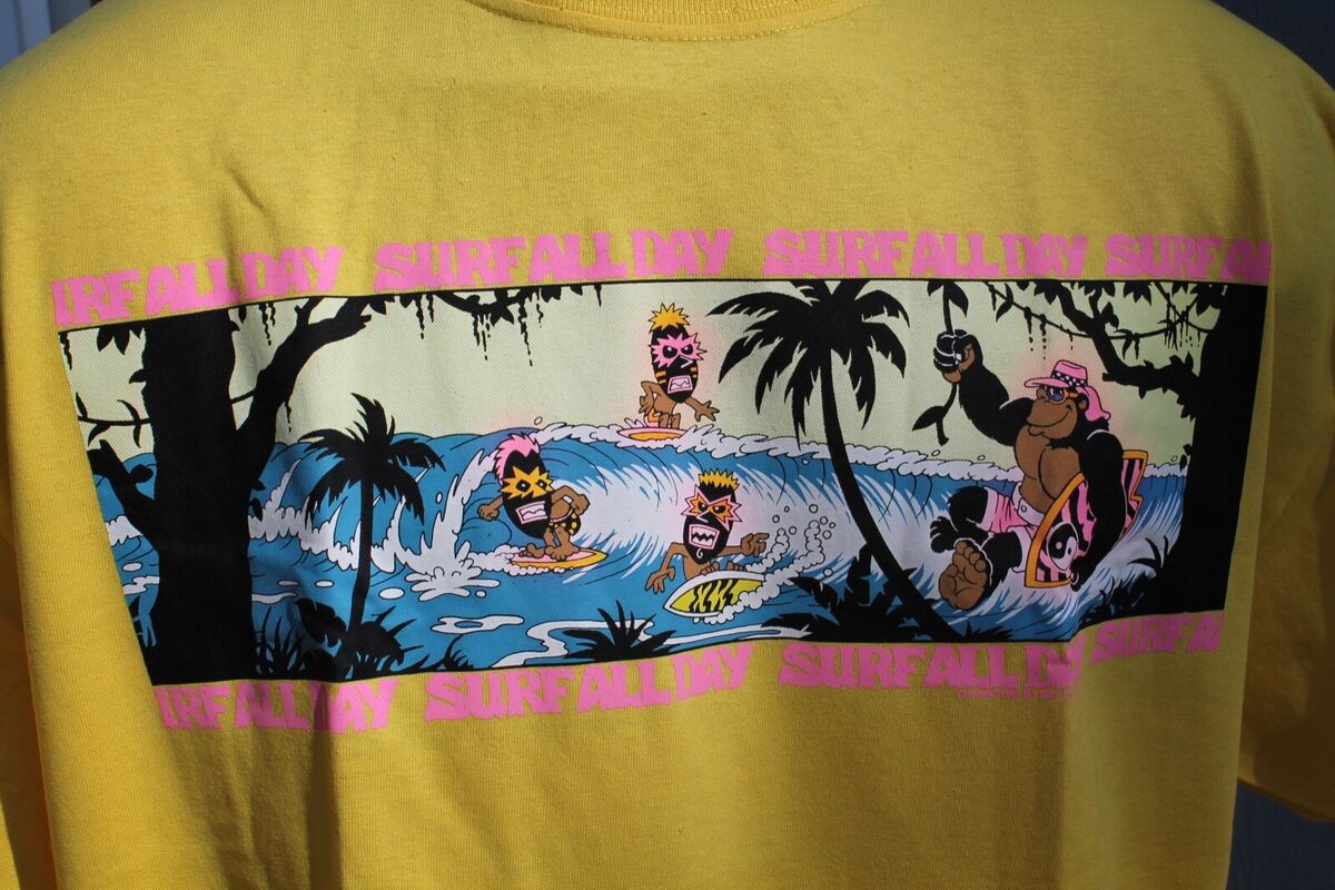 T&C Surfboard Town Country Party OG Vintage 80's Neon Yellow T&C Surfboard Town Country Party OG Vintage 80's Neon Yellow
