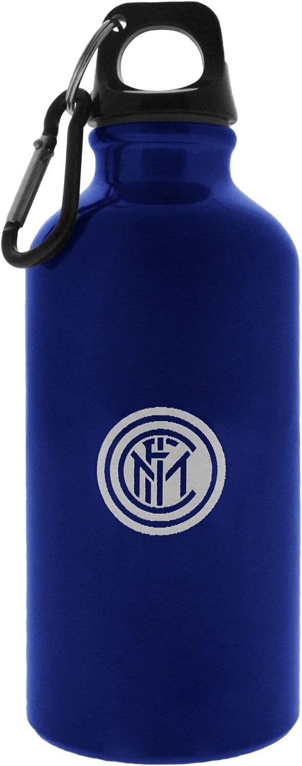 INTER calcio Borraccia Con Moschettone.Prodotto Ufficiale INTER 1470