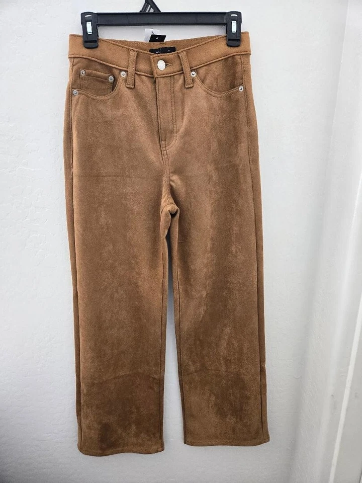 NWT BANANA REPUBLIC FACTORY Ultra High-Rise Wide-Leg Trouser 26/2 Rust