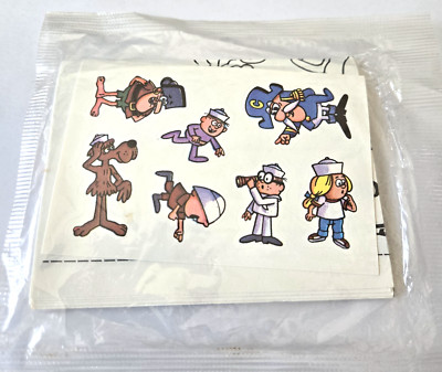 SEALED 1980s Quaker Cap'n Crunch Island Map Cereal Premium Poster Stickers 1983