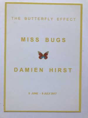 Damien Hirst, Miss Bugs, Ausstellungsankündigungskarte, 2017