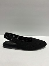 Skechers Women  s Cleo Snip Sweet Time Flats Black, Size 8 M