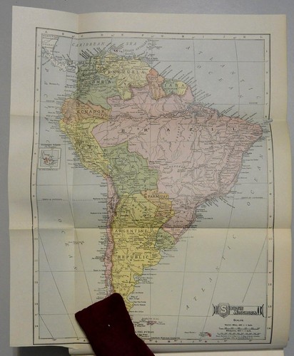 The ANDEAN LAND 1909 Argentina Chlie Peru Columbia Falkans Authors Book Plate - Picture 3 of 12