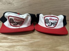 Vintage Snap-On White Black  Red Snapback Hat Made In The USA