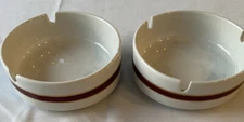 Vintage Steelite International England Ashtrays 4” White set of two