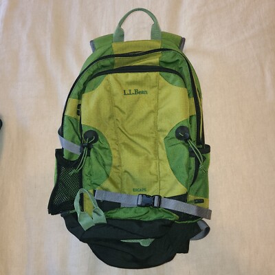 L.L.Bean Escape Hiking Day Backpack Green 18 x 12 x 6.5  