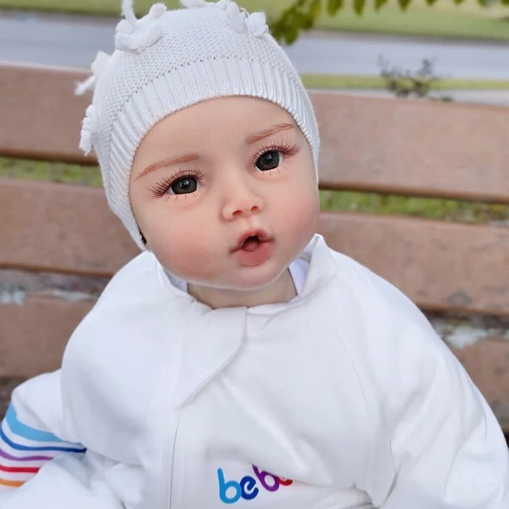 Muñeca bebé renacida de silicona de cuerpo completo de 18,5 pulgadas niño niña muñeca bebé recién nacido realista