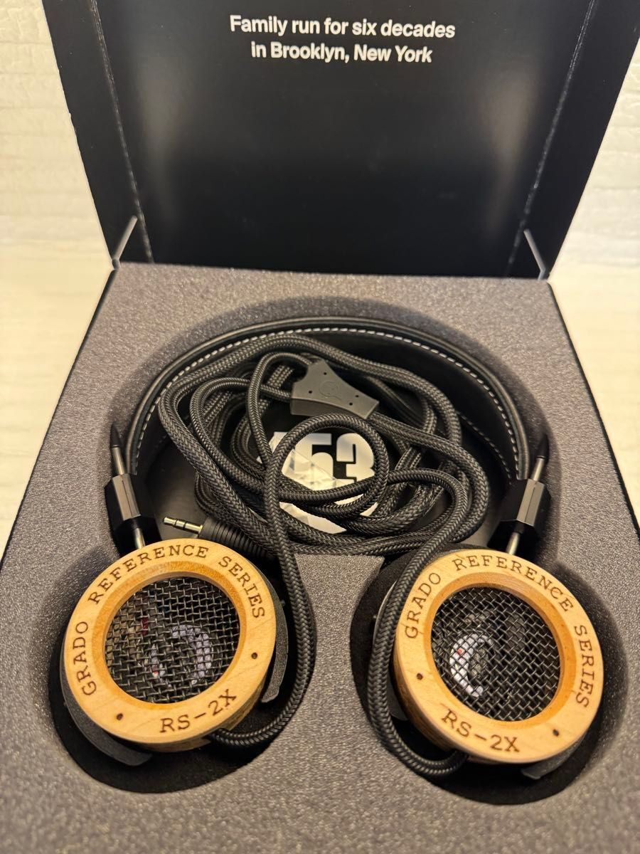 Grado RS2x Open Back Headphones Black Wood Hybrid Used From Grado RS2x Open Back Headphones Black Wood Hybrid Used From