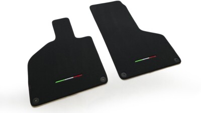 Velours Auto Fussmatten passend für Lamborghini Aventador LP700 2011-2022  Logo