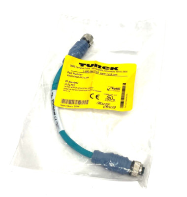 Turck RKCD RKCD 440-0.2M Eurofast Double-Ended Cable U-51732