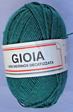 Gioia yarn 100 Nonshrink Virgin Wool, green, Made in Italy