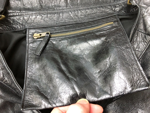 MEN'S VINTAGE GENUINE LEATHER BLACK MESSENGER SHOULDER STRAP BAG - Picture 13 of 14