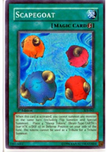 Scapegoat - SDJ-041 - Super Rare - Unlimited Edition x3 - Heavily Played