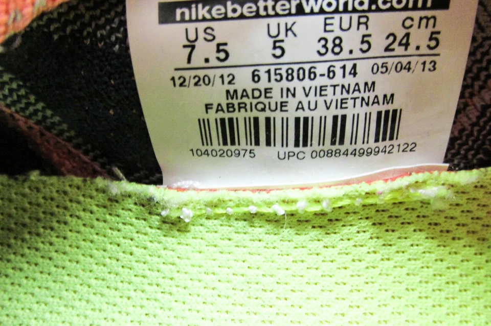 Nike Mujer Zapatos Free Flyknit Talla 7.5M Tenis Atléticos Correr Usados vq Foto 3 de 4