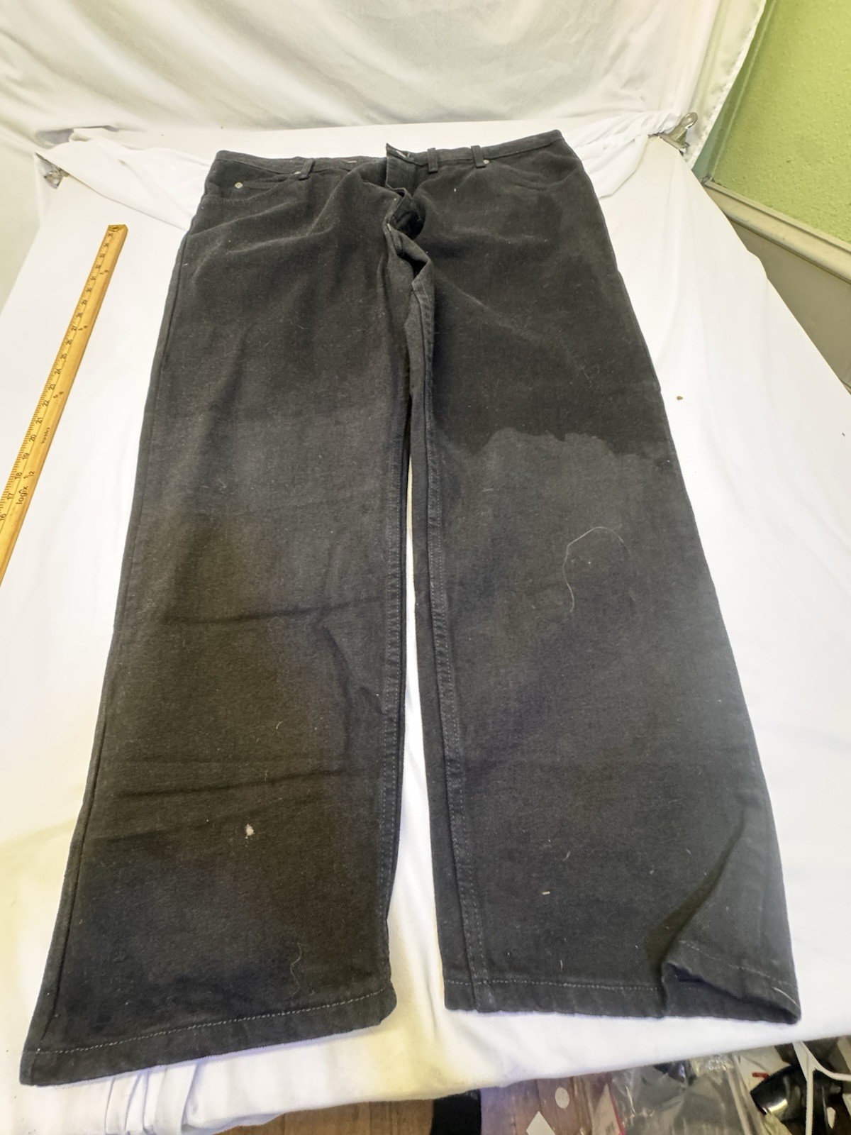 's Wrangler 5 Star Relaxed Fit Jeans Premium Denim  44x30 W/