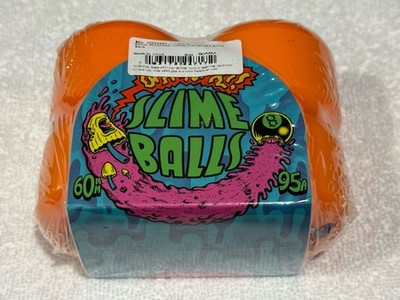 Santa Cruz Slime Balls Winkowski 60mm 95a Vomit Skateboard Wheels LAST PAIR!