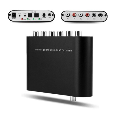 DAC Audio Digital to Analog Converter, Digital DTS Channel Decoder 5.1 Audio ...